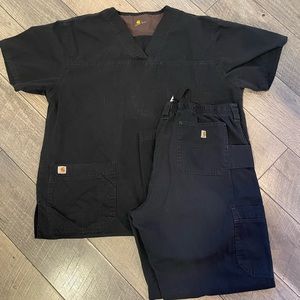 Black Carhartt Scrub Set